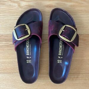 Birkenstock Madrid Big Buckle Sandal, Zinfandel